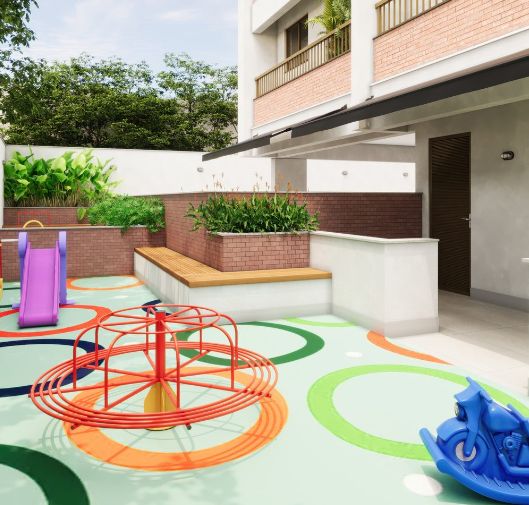 Perspectiva ilustrada do playground